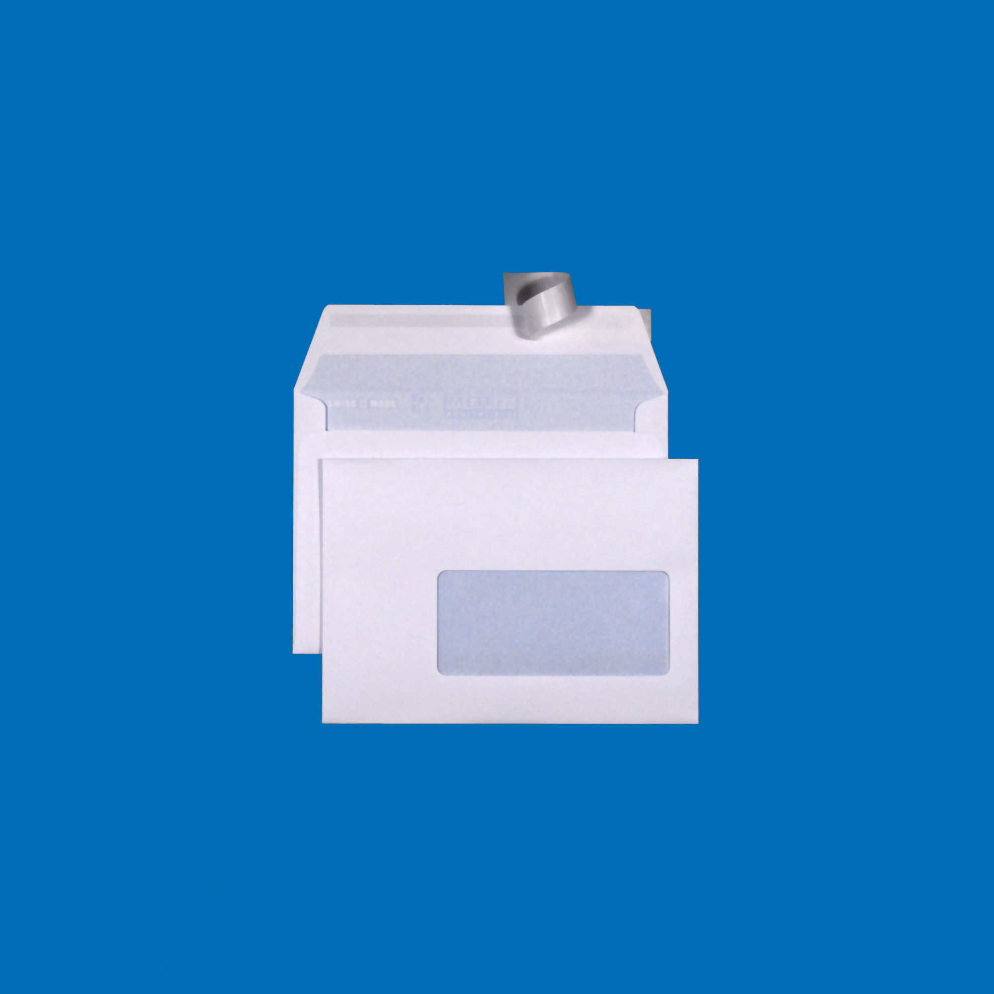 C6 Couvert, Fenster rechts, haftklebend, Ultraweiss FSC – Mettler Couvert