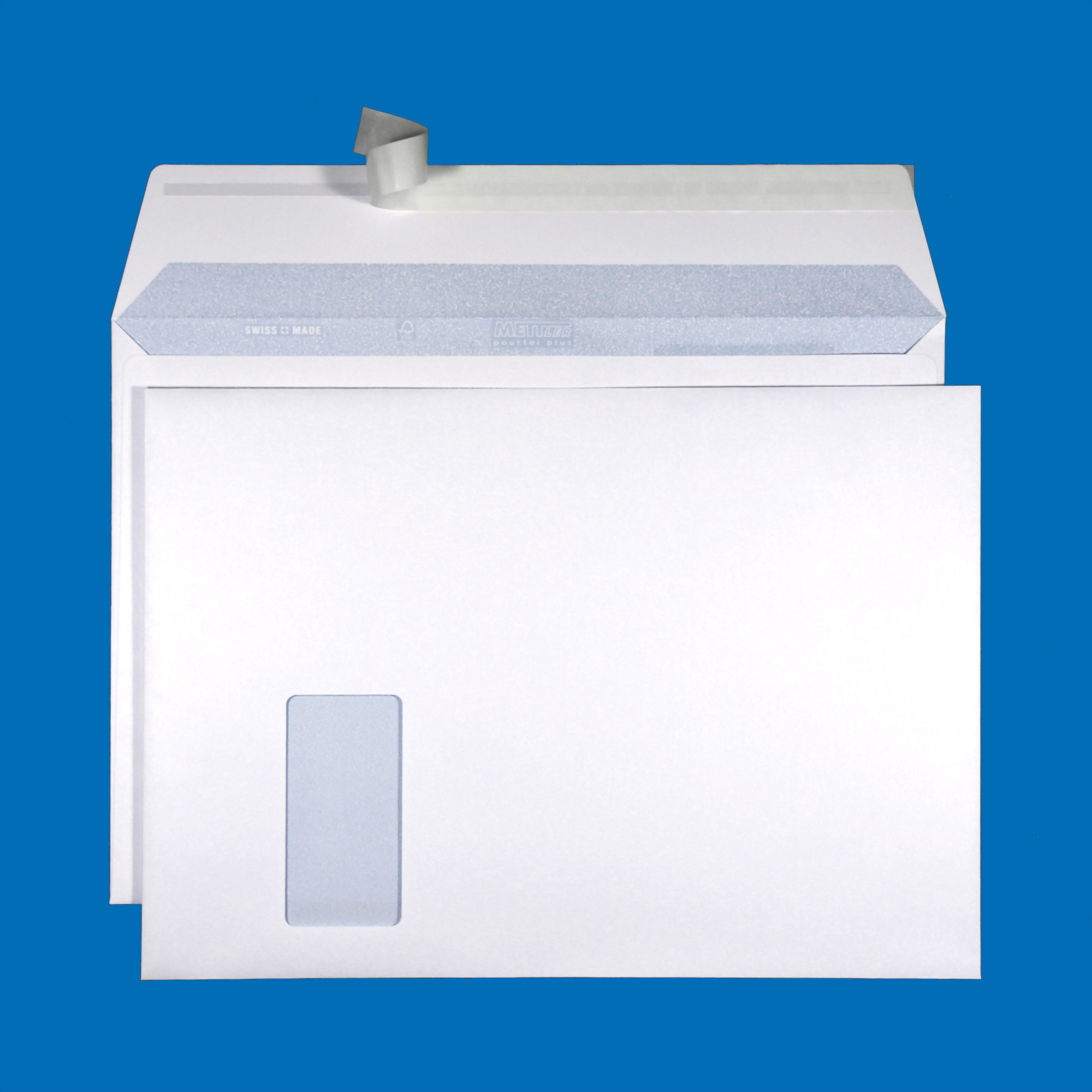 C4 Couvert, Fenster links, haftklebend, Ultraweiss FSC – Mettler Couvert