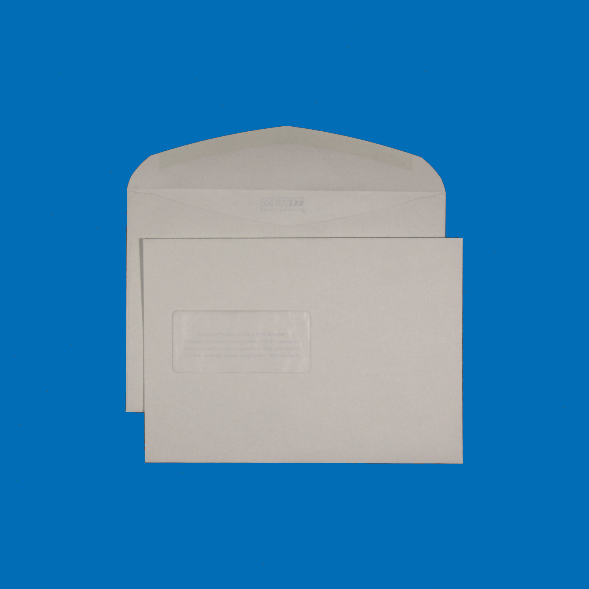 C5 Couvert, Fenster links, gummiert, Recycling mit Blauem Engel – Mettler Couvert