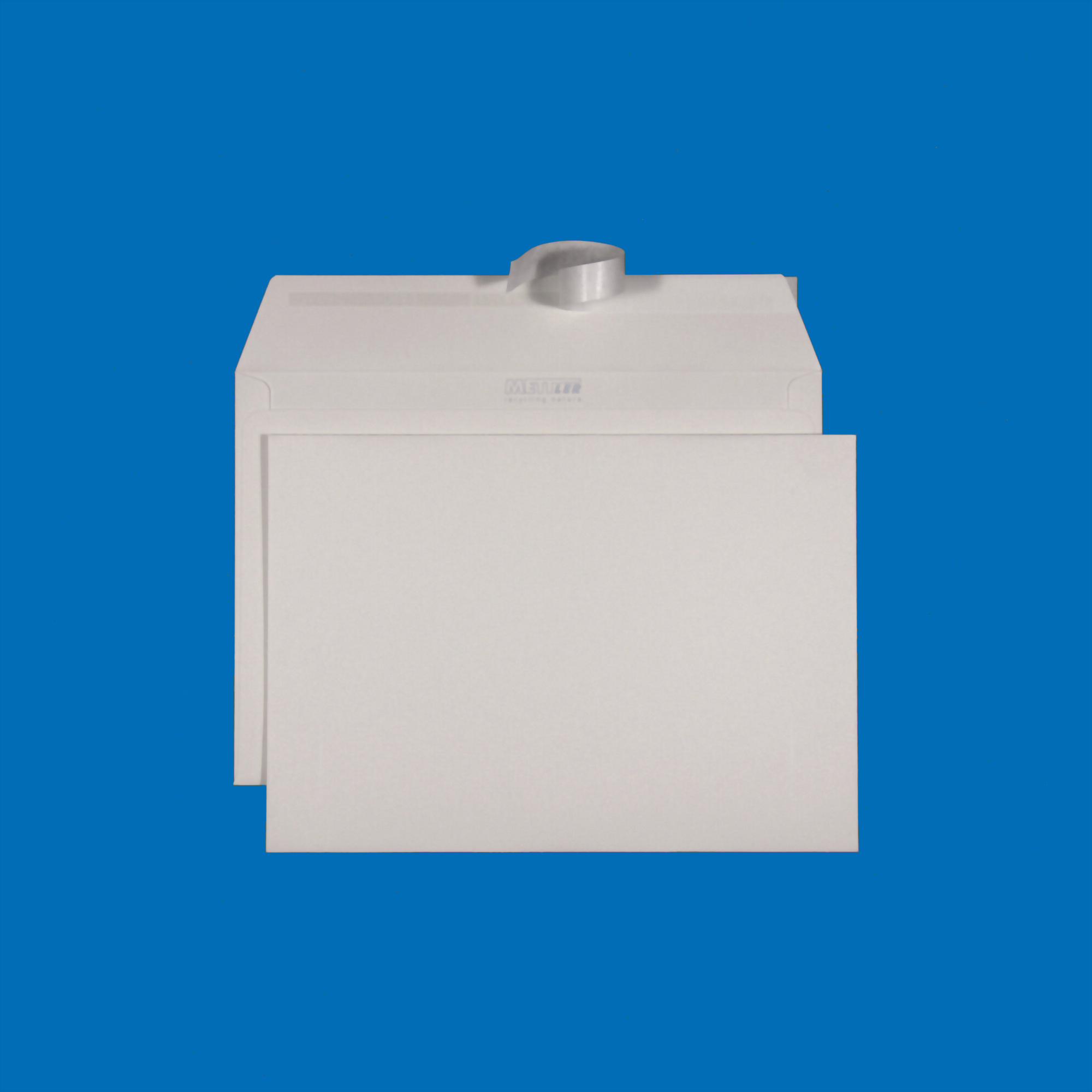 C5 Couvert, ohne Fenster, haftklebend, Recycling mit Blauem Engel – Mettler Couvert