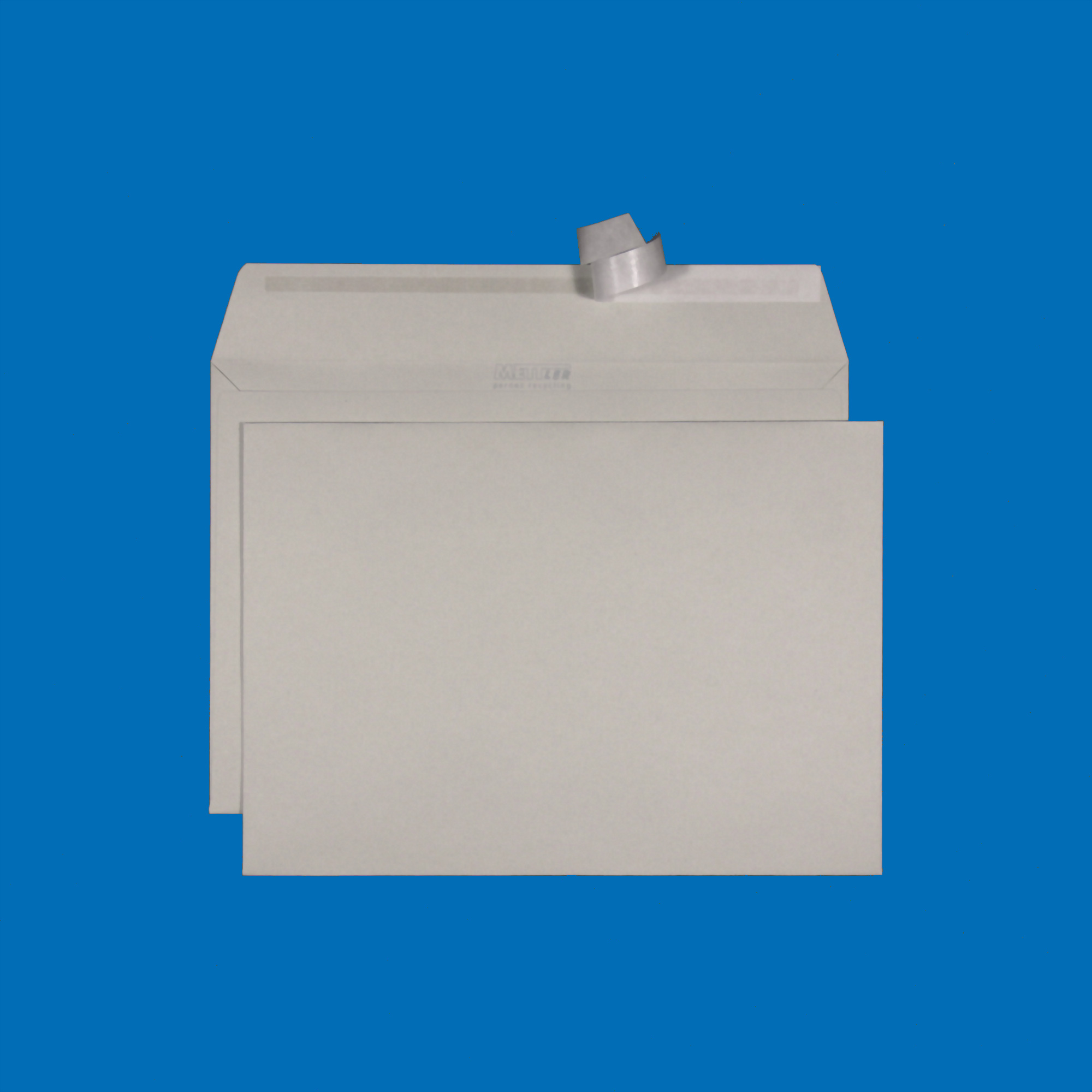 B5 Couvert, ohne Fenster, haftklebend, Recycling mit Blauem Engel – Mettler Couvert