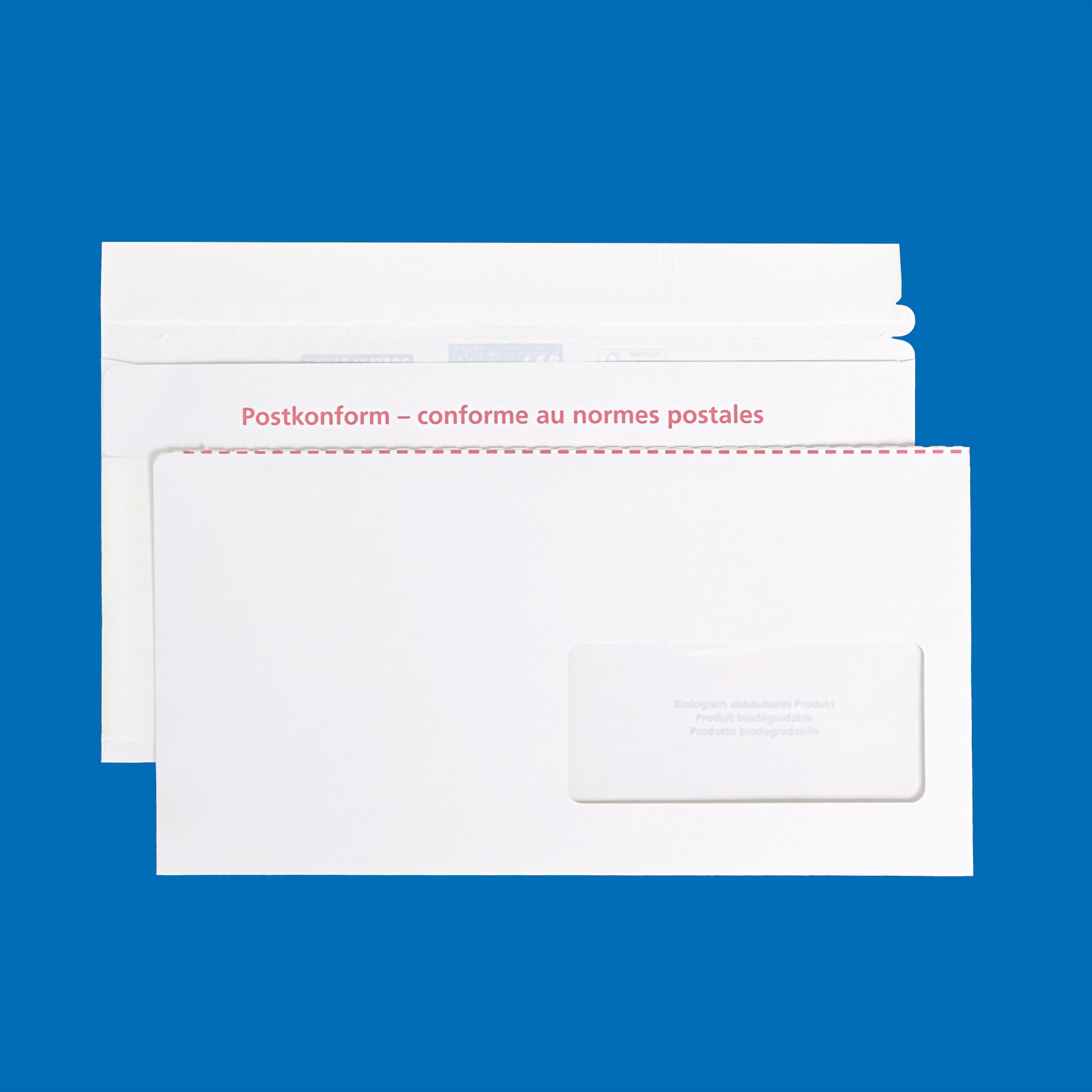 C5/6 Dokumententasche, Fenster rechts, haftklebend, Recycling mit Blauem Engel – Mettler Couvert