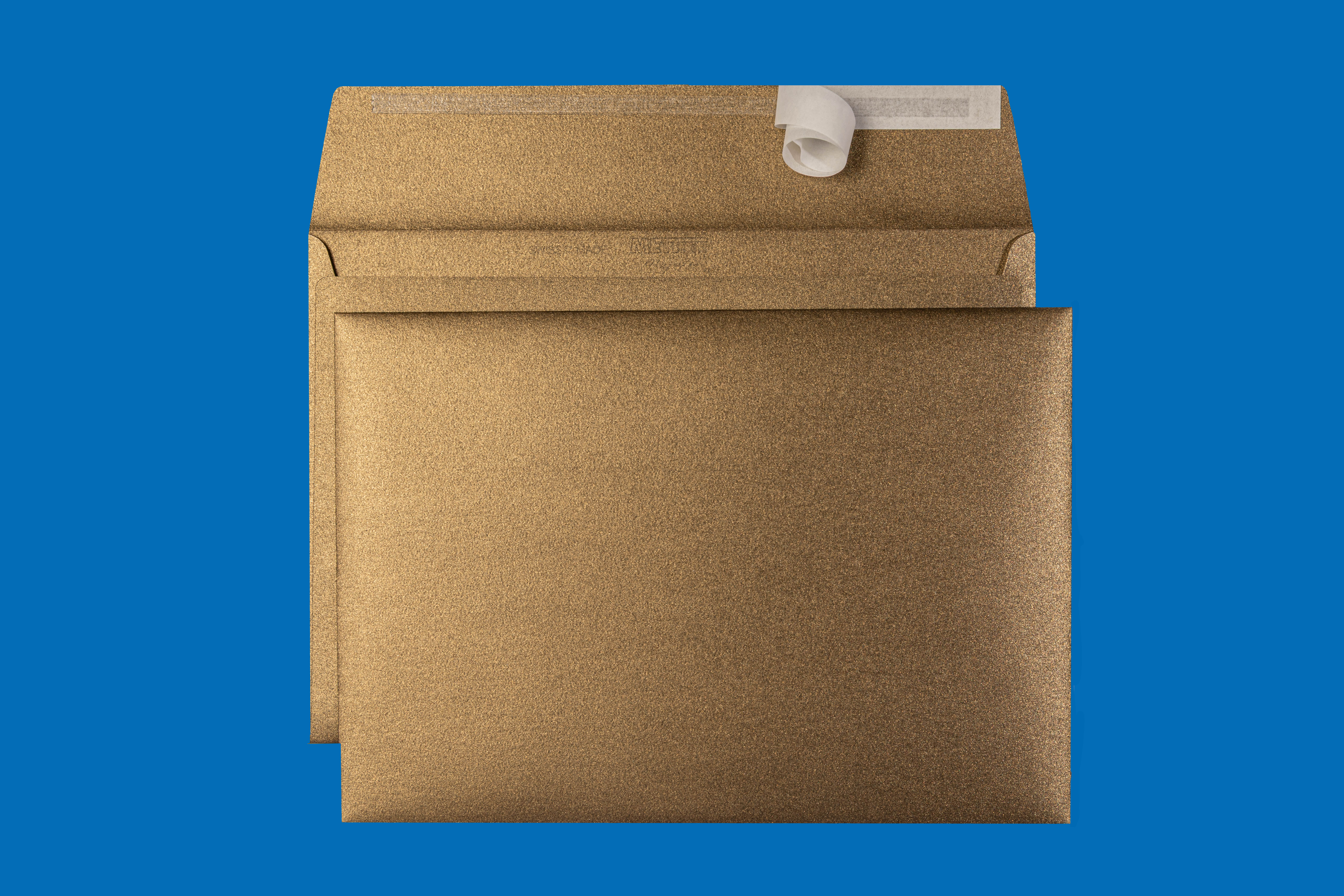 C5 Couvert metallic Metal Bronce, ohne Fenster, haftklebend (25 Stk.) – Mettler Couvert