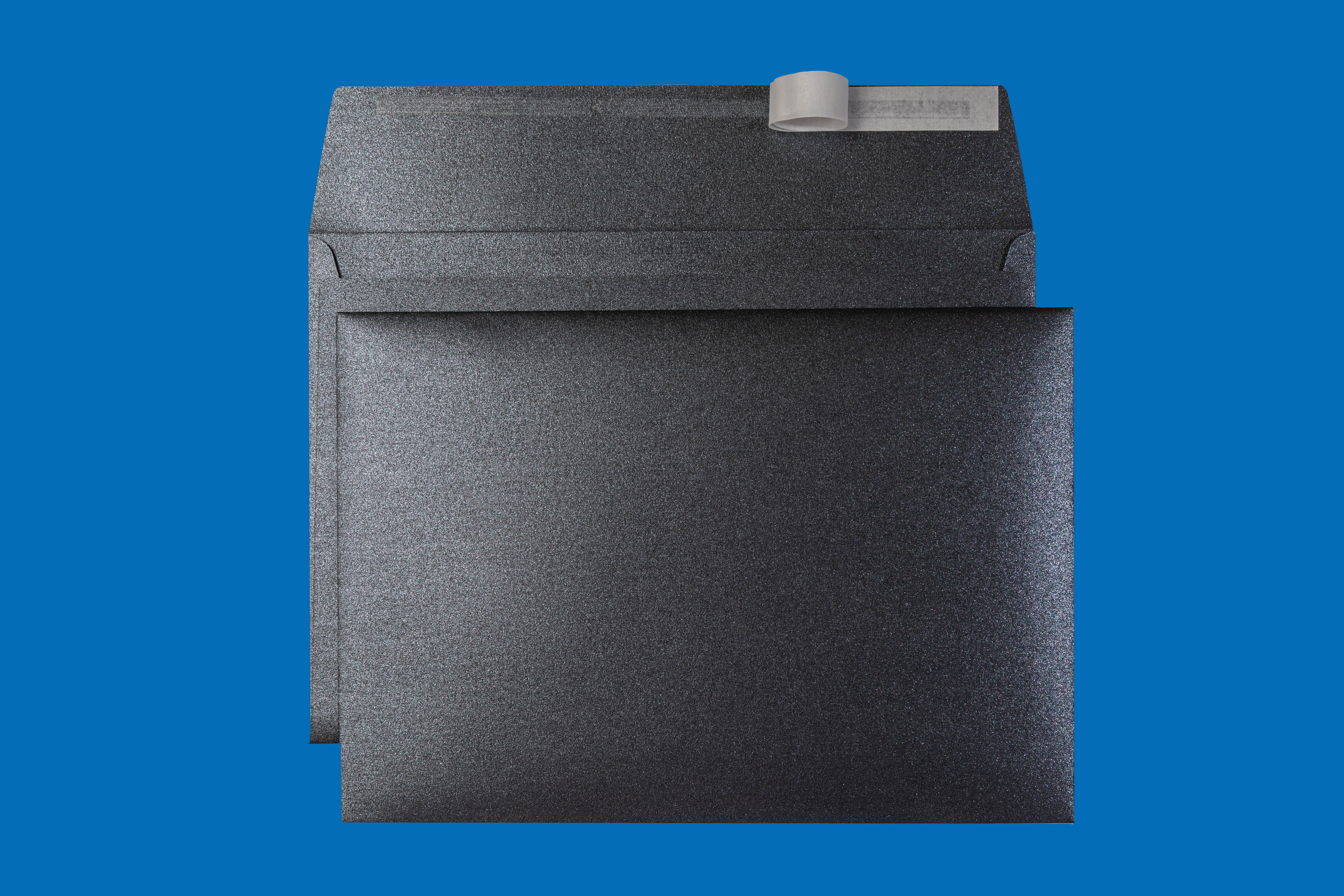 C5 Couvert metallic Anthracite, ohne Fenster, haftklebend (100 Stk.) – Mettler Couvert