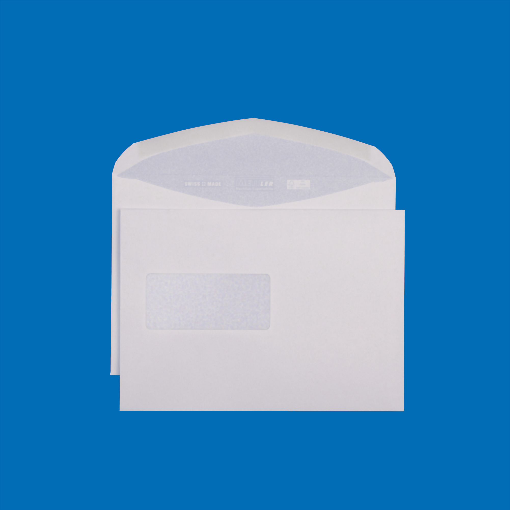 C5 Couvert, Fenster links, gummiert, Recycling mit Blauem Engel – Mettler Couvert