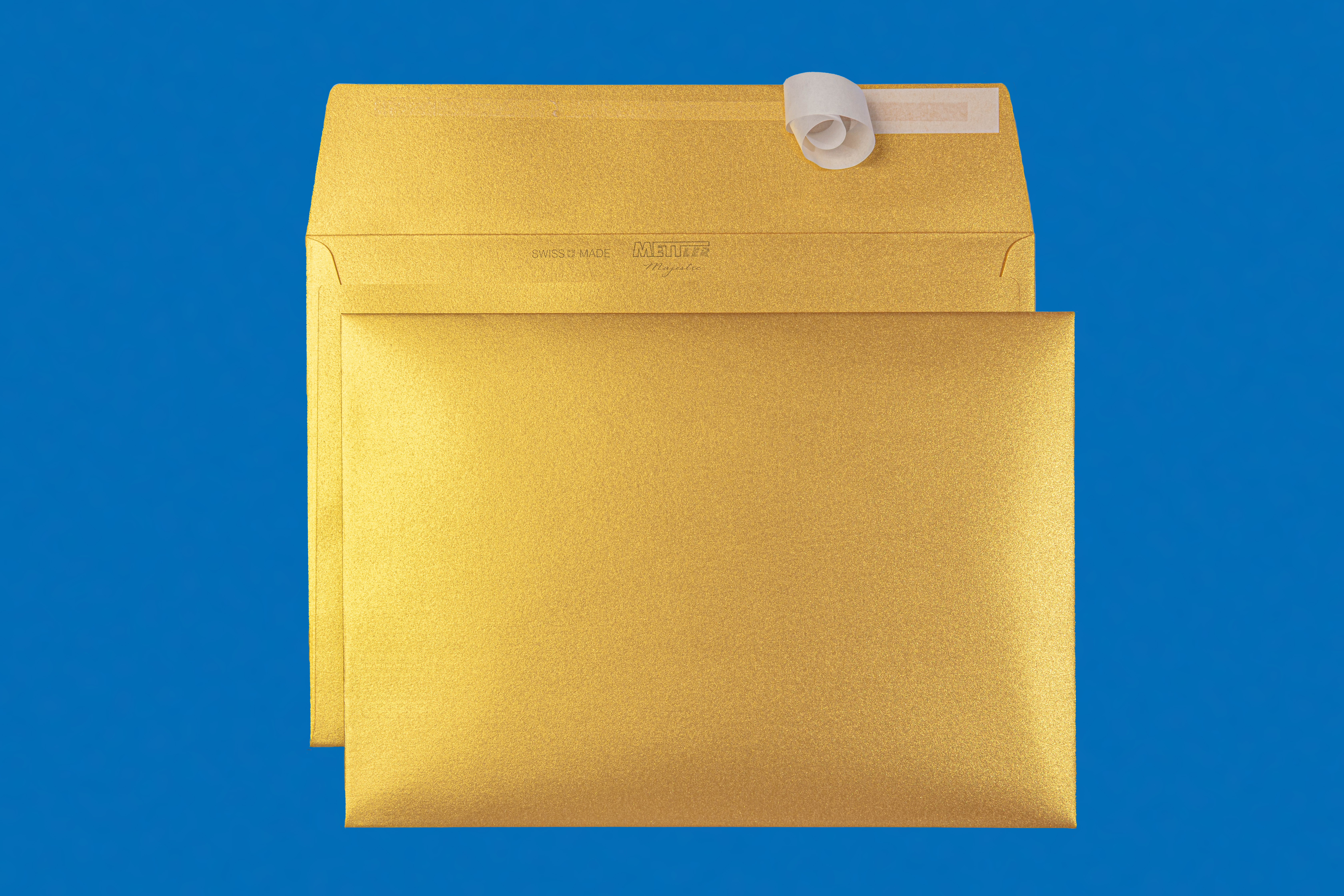 C5 Couvert metallic Gold Fever, ohne Fenster, haftklebend (25 Stk.) – Mettler Couvert