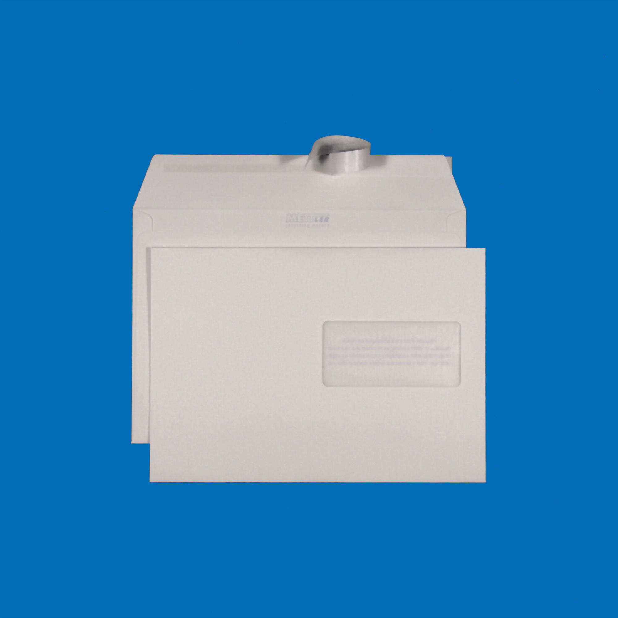 C5 Couvert, Fenster rechts, haftklebend, Recycling mit Blauem Engel – Mettler Couvert