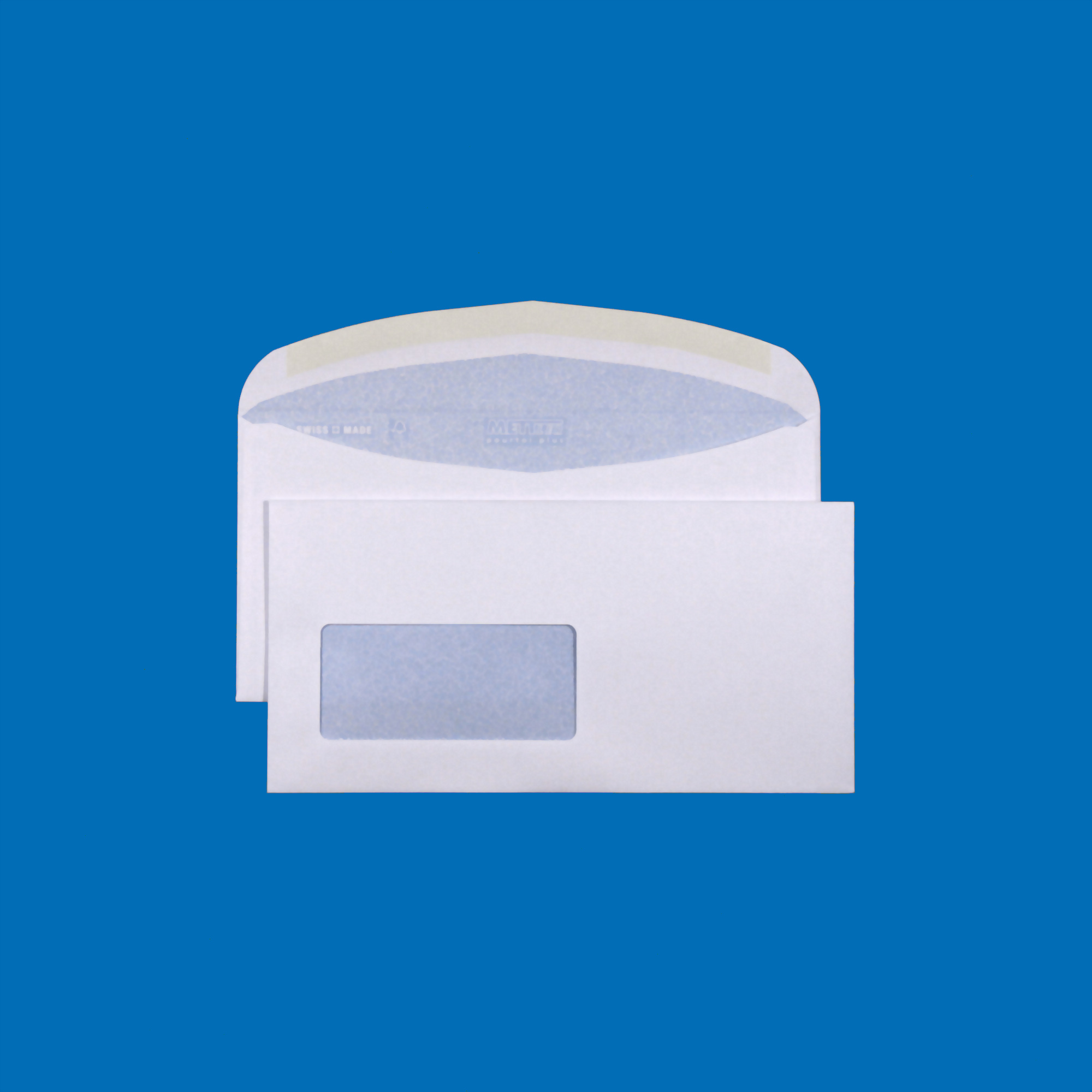 C5/6 Couvert, Fenster links, gummiert, Ultraweiss FSC – Mettler Couvert