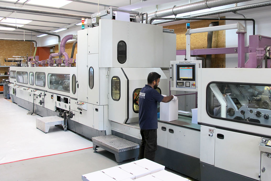 Maschinenpark 2 zur Produktion von Couverts